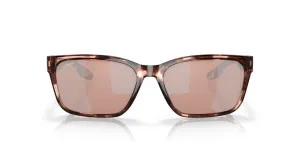 Costa Del Mar Palmas Coral Tortoise Frame - Copper Silver Mirror Plastic Lens - Polarized Sunglasses