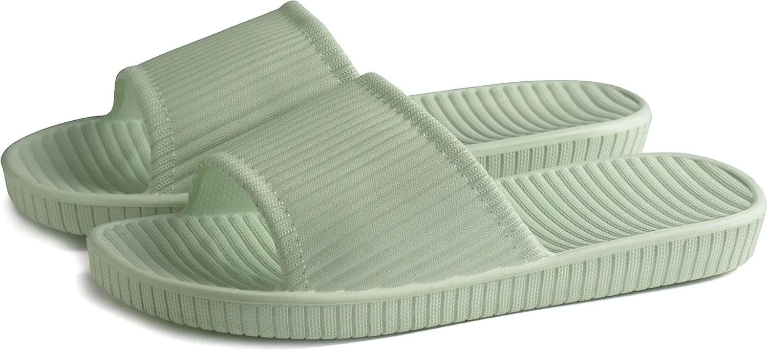 Happy Lily Shower Shoes, Women & Men??s Shower Slippers, Slides Sandals Pool Slides House Slippers Non-Slip Indoor Bathroom Shoes Beach Sandals
