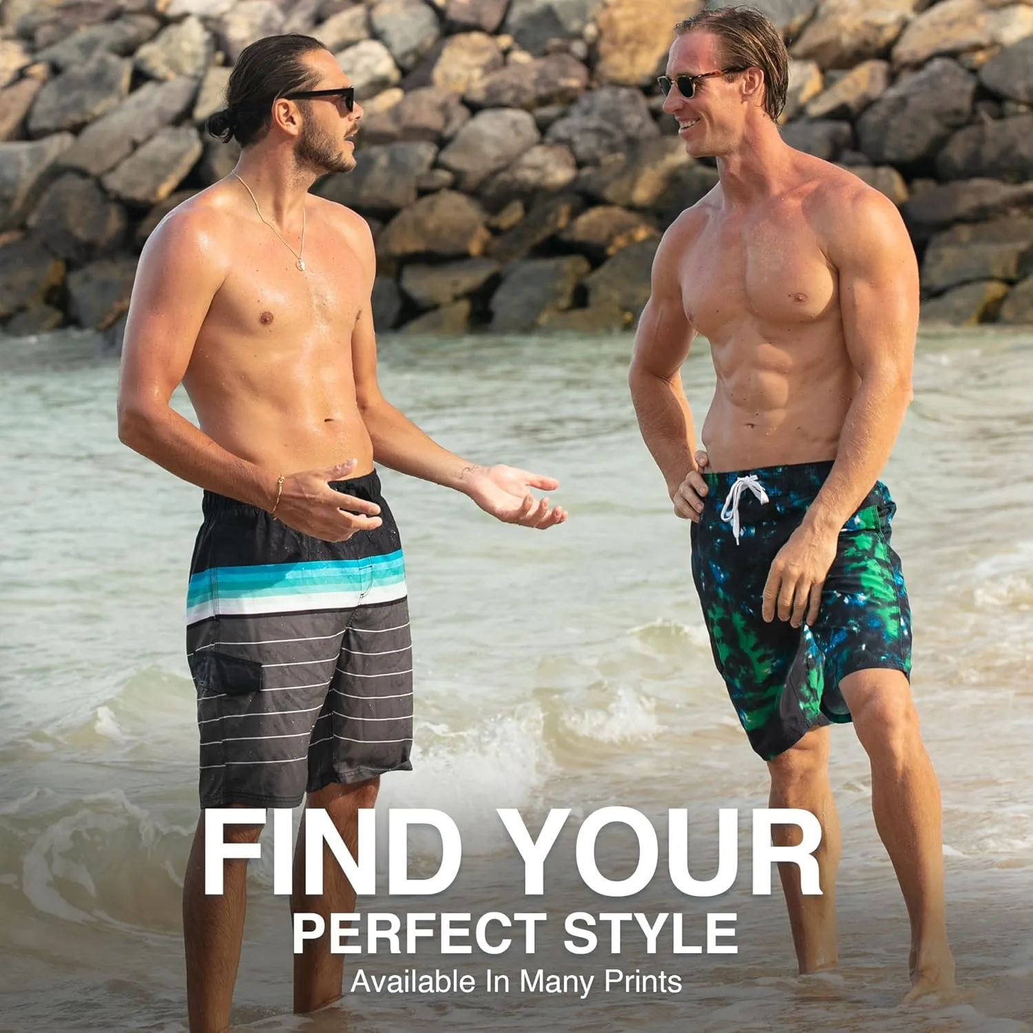 Kanu Surf Men's Infinite Swim Trunks (Regular & Extended Sizes)