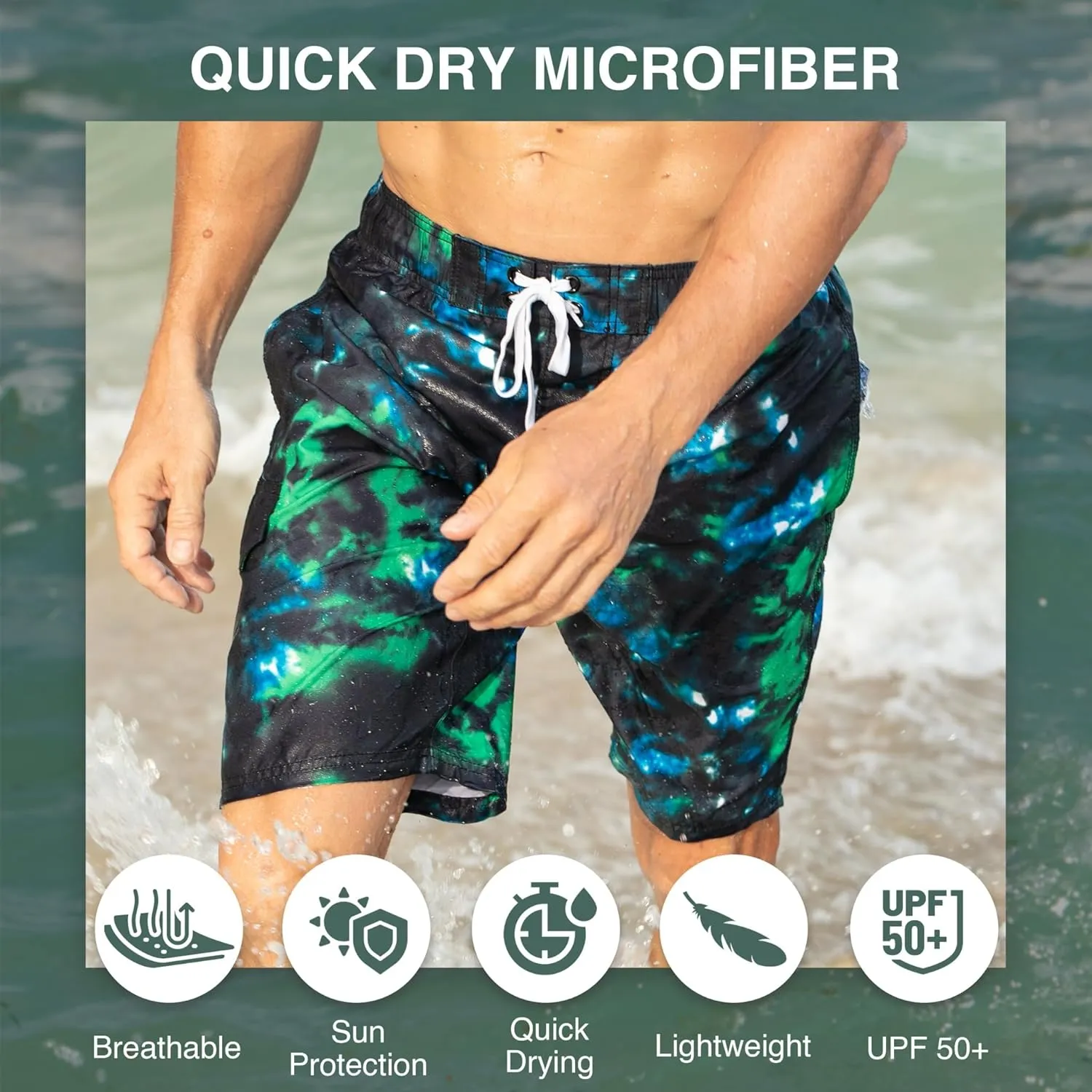 Kanu Surf Men's Infinite Swim Trunks (Regular & Extended Sizes)