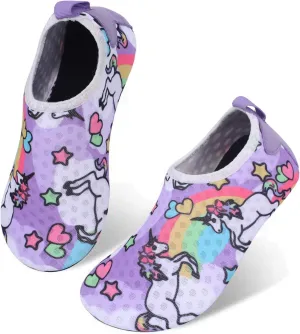 L-RUN Toddler Water Shoes Quick Drying Barefoot Boys Girls Aqua Socks Kids Swim Shoes for Beach Pool Surfing Yoga