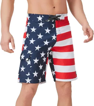 Men's Swim Trunks 22?? Quick Dry Board Shorts with Key Keeper, No Mesh Lining - Perfect for Surfing & Swimming
