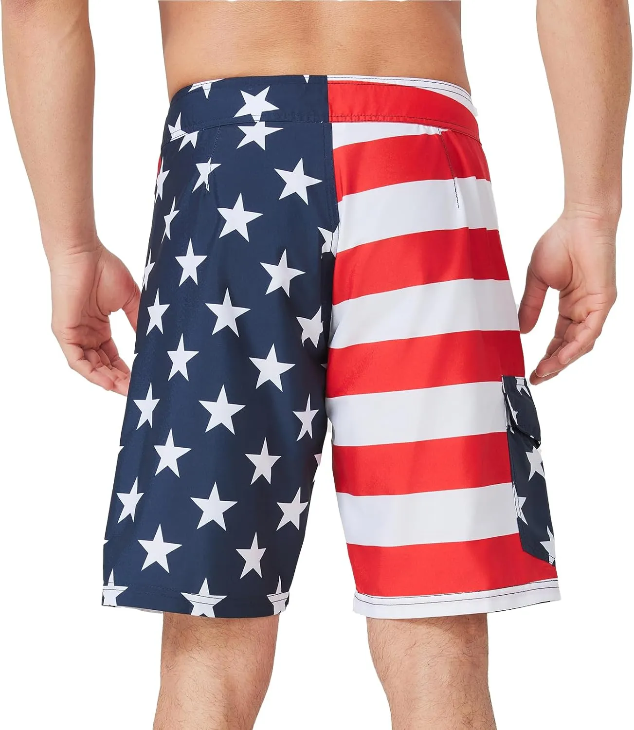 Men's Swim Trunks 22?? Quick Dry Board Shorts with Key Keeper, No Mesh Lining - Perfect for Surfing & Swimming