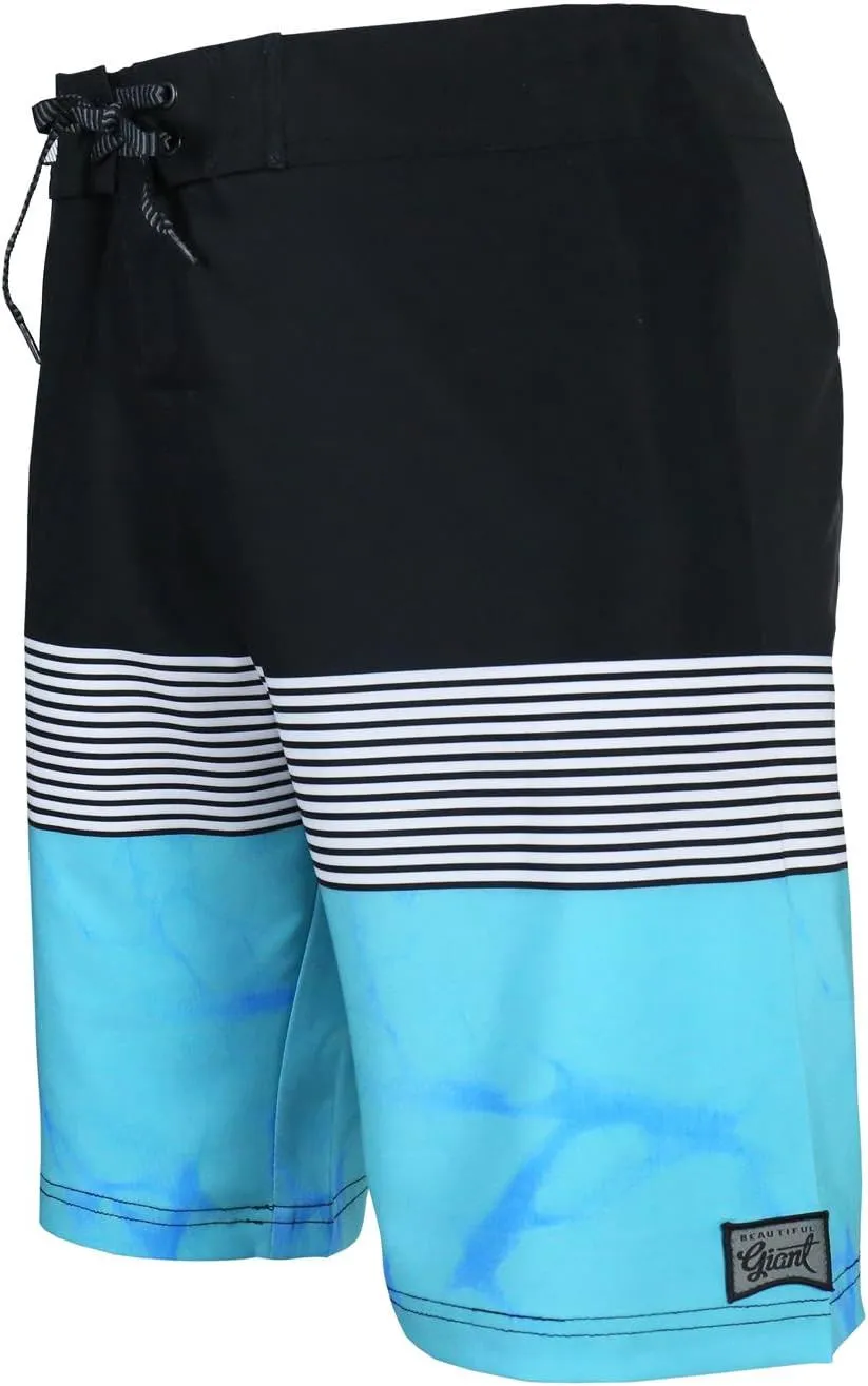 Men's Swim Trunks 22?? Quick Dry Board Shorts with Key Keeper, No Mesh Lining - Perfect for Surfing & Swimming