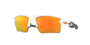 Oakley Flak 2.0 Xl Polished White Frame - Fire Iridium Lens - Non Polarized Sunglasses