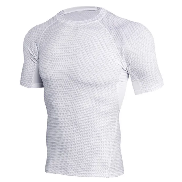 Quick Dry Workout Running Shirt Compression Fitness Tops Breathable Gym T-shirts Clothing Male Sport Shirts Men