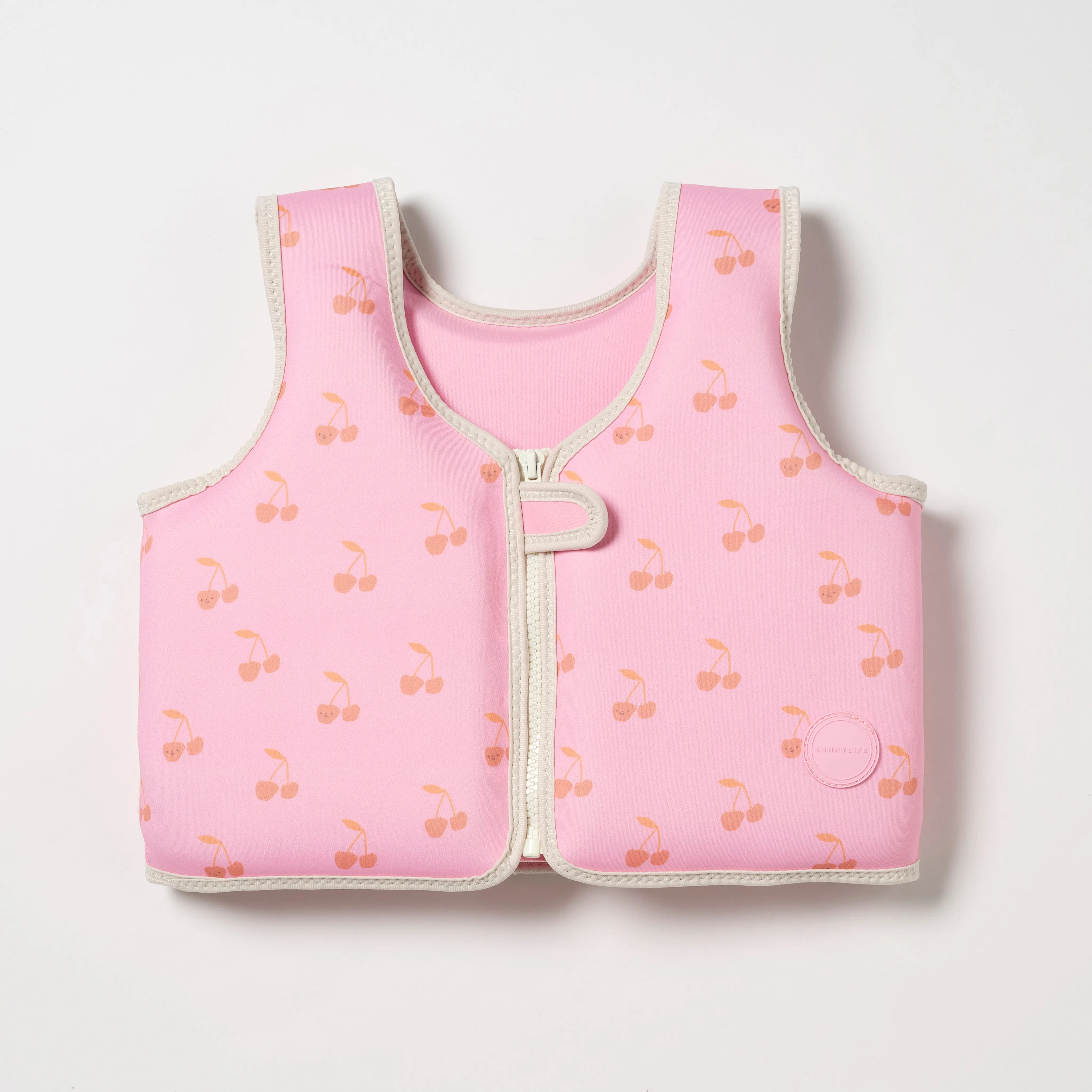 SUNNYLiFE Kids Swim Vest  Cotton Candy Cherry