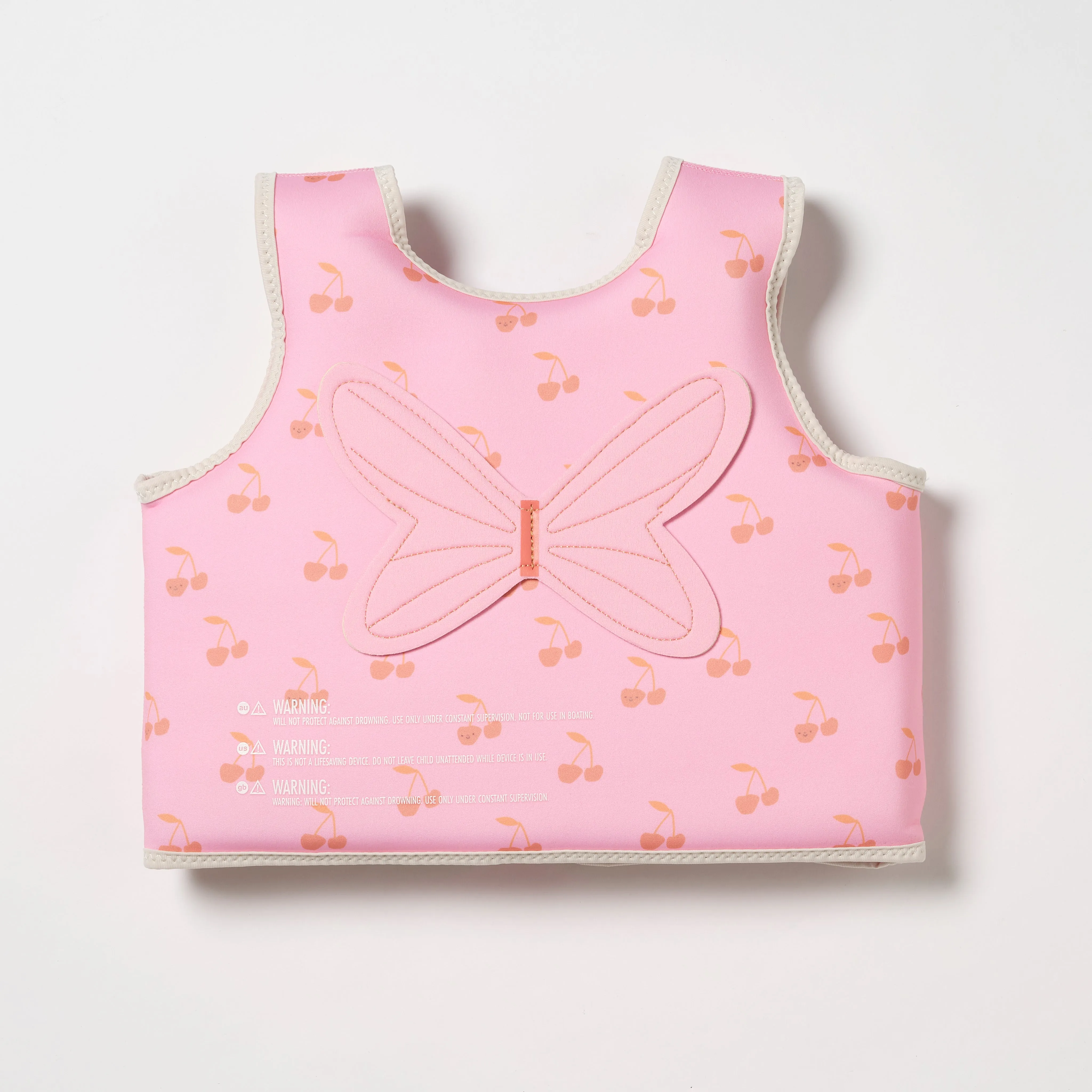 SUNNYLiFE Kids Swim Vest  Cotton Candy Cherry