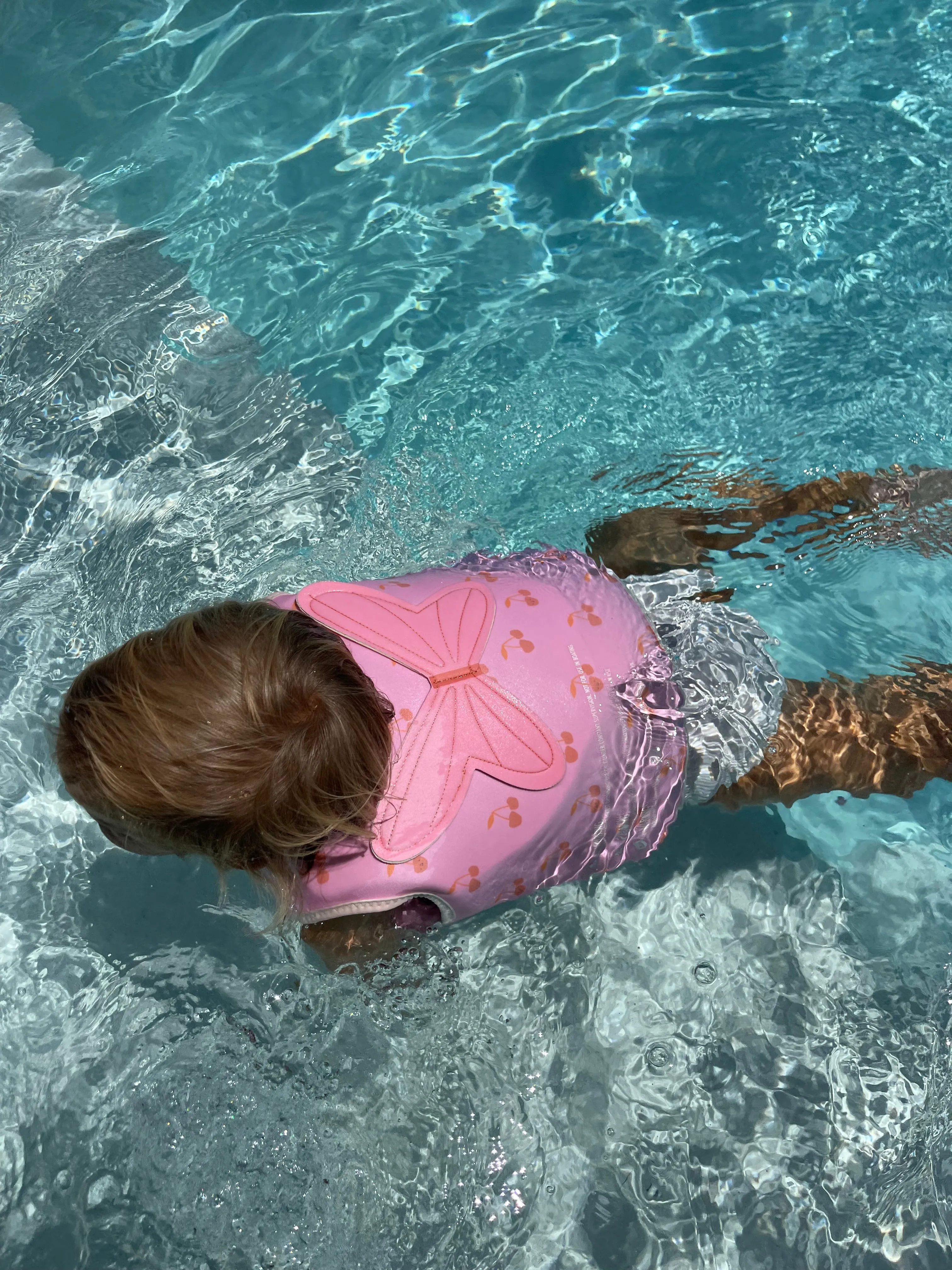 SUNNYLiFE Kids Swim Vest  Cotton Candy Cherry