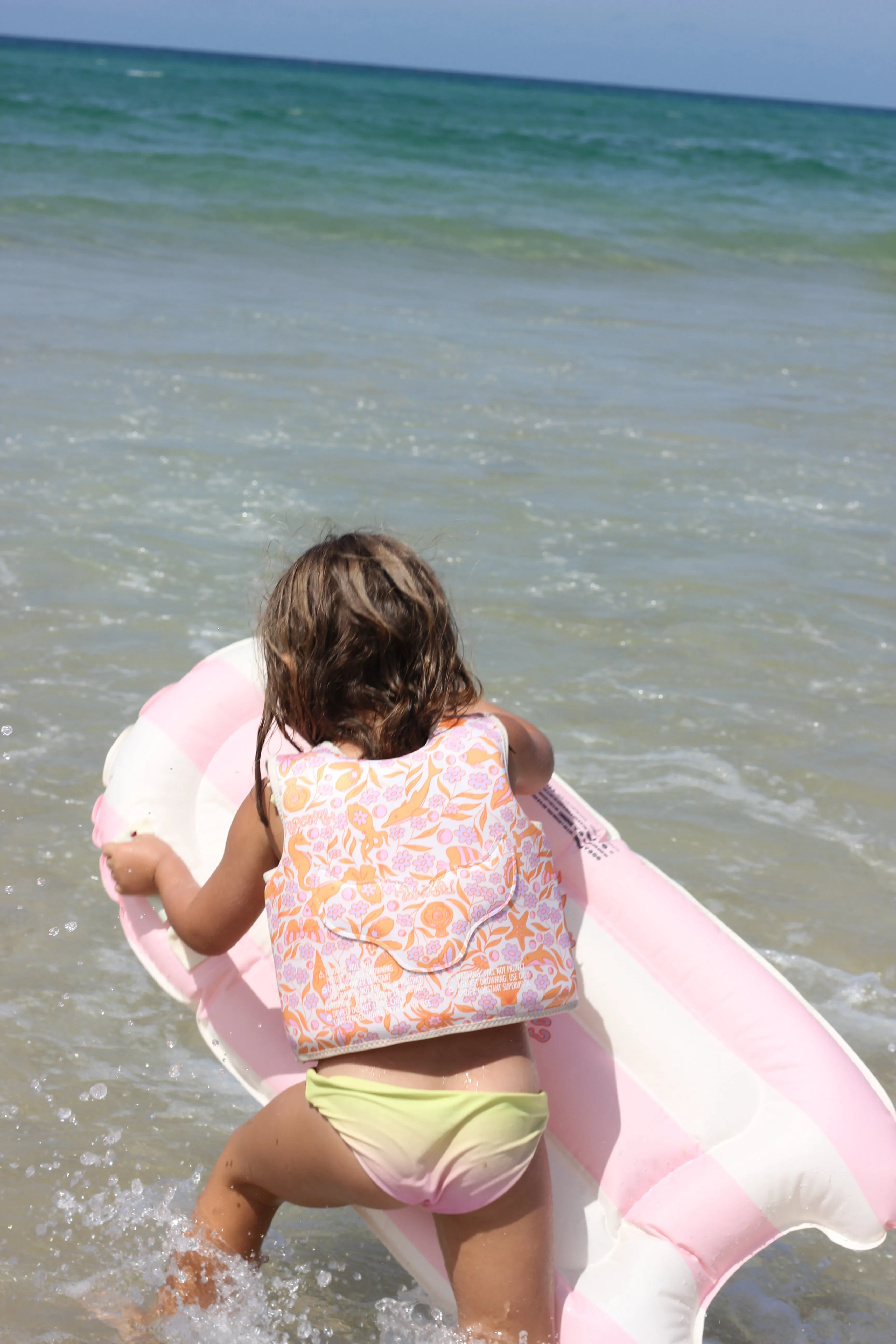 SUNNYLiFE Kids Swim Vest  Ocean Magic Pink