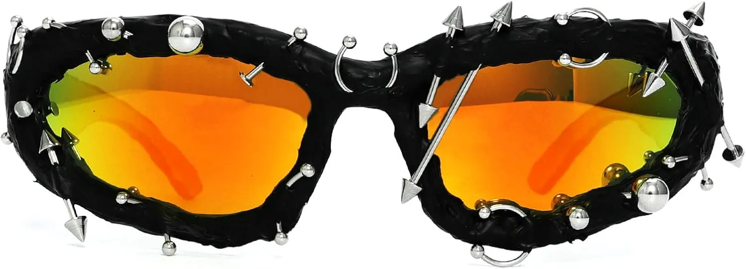 Wrap Around Y2K Sunglasses Men And Women Cool Sunglasses Personalized Street Party sunglasses N45